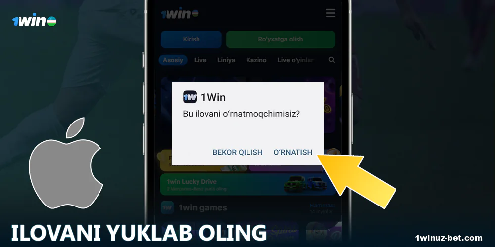 Uyali dasturiy ta’minotni o'rnatmoqchi ekanligingizni tasdiqlang.