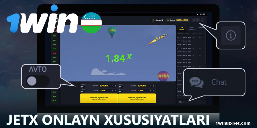 JetX 1Win o'yinini tezda boshlang. Bir raund bir necha soniya yoki bir daqiqa davom etishi mumkin. Har bir holatda, kuchli g'alabalar beruvchi kazino o'yini uchun bu juda qiziqarli vaqtlar.