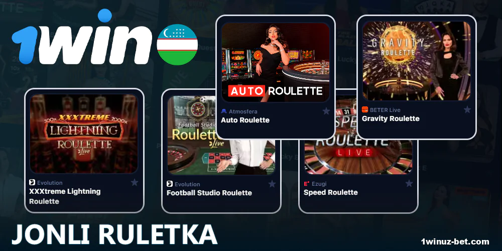 O'yinchilar uchun 1Win O'zbekistonda jonli ruletka.